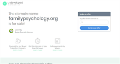 Desktop Screenshot of familypsychology.org