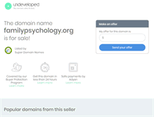 Tablet Screenshot of familypsychology.org